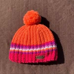 Outdoor Research children’s knitted beanie with micro-fleece lining.